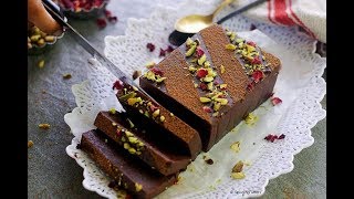 Dark Chocolate Terrine without Oven  Instant Pot Chocolate Terrine [upl. by Viradis]