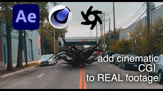 After Effects amp Cinema 4D amp Octane Workflow  Add 3D  CGI to Real Footage VFX EASY [upl. by Kono]