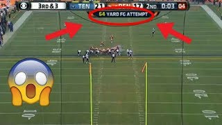 Longest Field Goals in NFL History 61 Yards [upl. by Ethyl]