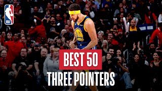 NBAs Best 50 Three Pointers  201819 NBA Season [upl. by Finn]