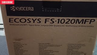 KYOCERA FS 1020 MFP Printer Installation and Unboxing [upl. by Nailil]