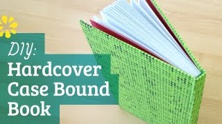 DIY Hardcover Book  Case Bookbinding Tutorial  Sea Lemon [upl. by Esma]