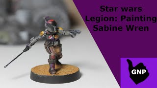 Star Wars Legion How to Paint Sabine Wren [upl. by Anirt171]