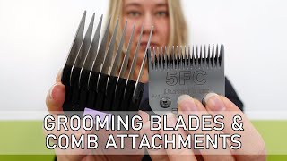 How do I choose the right blade  Dog grooming blades and comb attachments explained [upl. by Vilberg351]