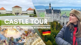 Castle Tour Germany  Neuschwanstein Nymphenburg Chiemsee [upl. by Gilud]