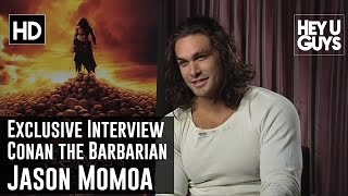 Jason Momoa Talks Conan the Barbarian  Exclusive Interview [upl. by Eninaej]