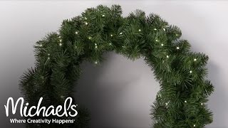 Add Lights to Your Wreath  Make It Merry  Michaels [upl. by Pack723]