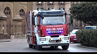 HD  Sirena Pompieri 12x Vigili del Fuoco in SirenaAzione  Fire Trucks Responding GREAT SIRENS [upl. by Mackenie958]