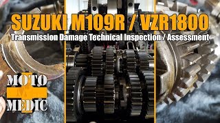 Suzuki M109R  VZR1800 Transmission Damage Assessment and Technical Inspection [upl. by Analrahc]