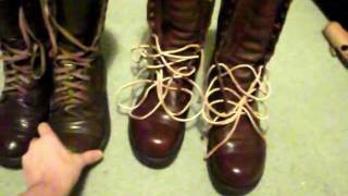 ww2 us airborne corcoran boots vs replica jump boots [upl. by Chas]