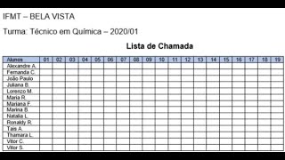 Exercício de Word  Lista de Chamada 2025 Criação de Tabelas [upl. by Imelida807]