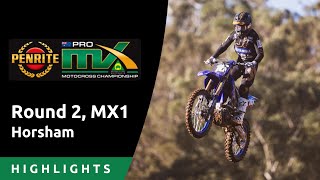 Highlights MX1 Round 2 Horsham  ProMX Championship [upl. by Mag551]