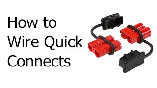 How to Wire a 50 amp Quick Connect Plug [upl. by Edythe]