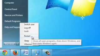 How to Reboot Windows 7 [upl. by Enilegnave]