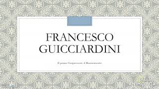 LETTERATURA ITALIANA FRANCESCO GUICCIARDINI [upl. by Nosnehpets759]