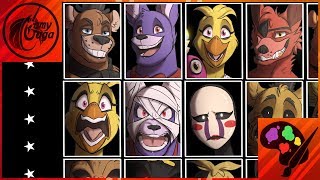 FNAFNG  Ultimate Custom Night  SPEEDPAINT [upl. by Freddi]