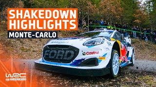 Shakedown Highlights  WRC Rallye MonteCarlo 2024 [upl. by Aynek]