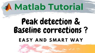 Baseline correction and peak detection in Matlab [upl. by Sterrett]