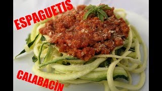 Espaguetis calabacin  Boloñesa Vegana [upl. by Bethesda]