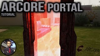 Augmented Reality Portal using ARCore and Unity  AR Portal Tutorial [upl. by Annaxor806]