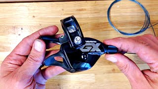 How To Replace A Sram Shift Cable [upl. by Aihsenyt]