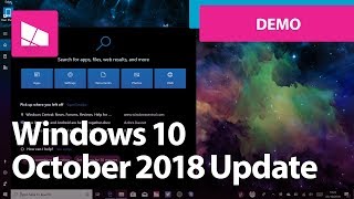 Windows 10 October 2018 Update  Official Release Demo Version 1809 [upl. by Ajroj]