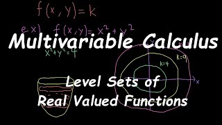 Multivariable Calculus Level Sets of Real Valued Functions [upl. by Pepin427]