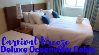 Carnival Breeze Deluxe Oceanview Cabin Tour [upl. by Novit]