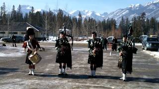 Canadian Bagpipes  Mairis Wedding  Barren Rocks of Aden [upl. by Shriner]