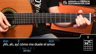 Corazón Espinado Fácil en guitarra Cover con acordes cómo tocar [upl. by Lepine]