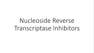 Nucleoside Reverse Transcriptase Inhibitors NRTIs  Pharmacology [upl. by Alathia]