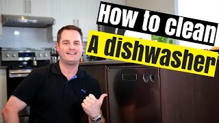 HOW TO CLEAN YOUR DISHWASHER QUICK amp EASY [upl. by Faline360]