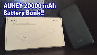 Unboxing AUKEY 20000 mAh PD battery bank [upl. by Sand340]