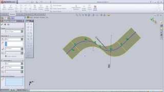 1 SolidWorks Surface Tutorial Extrudeded Surface pt1 [upl. by Mudenihc]