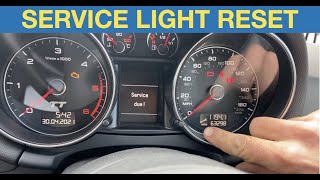 Audi TT Service light reset procedure [upl. by Maddox275]