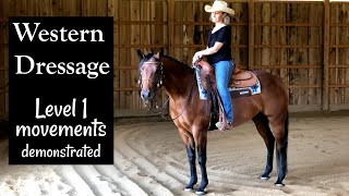 Western Dressage Level 1 movements demonstrated [upl. by Neron]