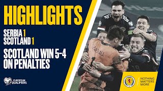 HIGHLIGHTS  Serbia 11 Scotland  Scotland Qualify For UEFA EURO 2020 [upl. by Pan901]