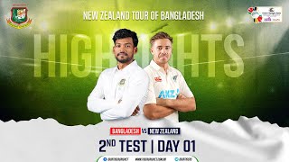 Highlights  2nd Test  Bangladesh vs New Zealand  Day 01 [upl. by Inoek]