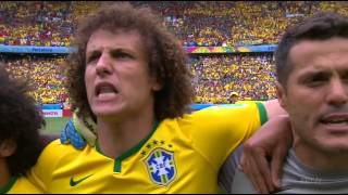 Brazil National Anthem World Cup 2014 vs Mexico Full HD [upl. by Ikkir102]