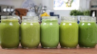 5 Green Smoothie Recipes [upl. by Bibi]