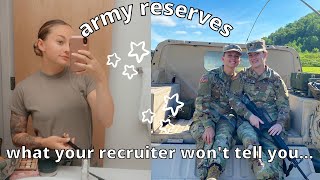 WHAT YOU NEED TO KNOW BEFORE JOINING THE ARMY RESERVES [upl. by Worrad]