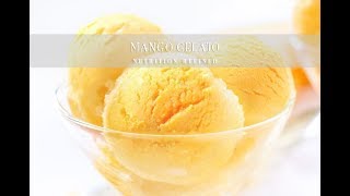 Mango Gelato No Churn Ice Cream  Vegan Paleo [upl. by Haeluj]