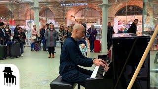 Disguised concert pianist stuns unsuspecting travelers [upl. by Galvan]