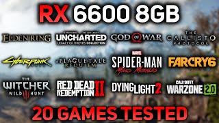 RX 6600 in 2023  20 GAMES at 1080p [upl. by Finley]