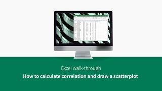 How to calculate correlation and draw a scatterplot [upl. by Gilges]