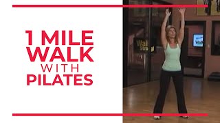 1 Mile Walk with Pilates  At Home Workouts [upl. by Mareld991]