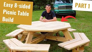 How to Build an Octagon Picnic Table  PART 1 [upl. by Anastatius]