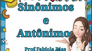 Sinônimos e Antônimos [upl. by Nnylaehs]