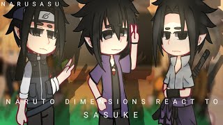 Naruto dimensions react to Sasuke [upl. by Gaynor417]