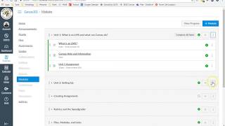 Canvas Modules  Prerequisites and Requirements [upl. by Herrle]